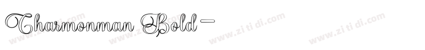 Charmonman Bold字体转换